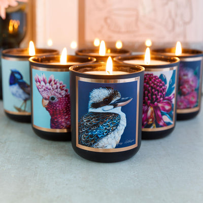 Australian artist soy candles and diffusers Jess Hutchison Aroma Pot for lovers of colour art and scent hand poured soy coconut wax blend Barossa Valley