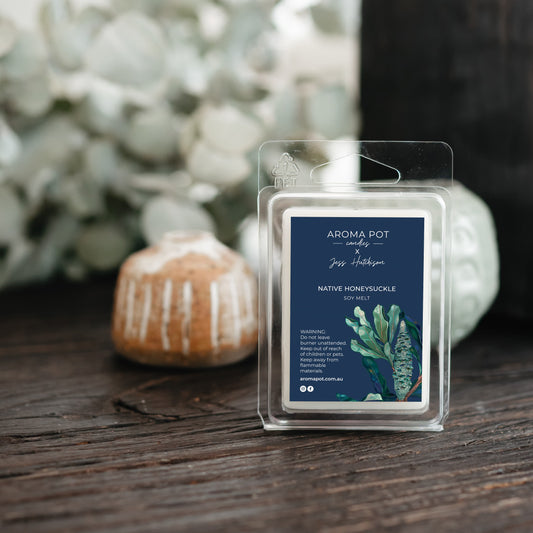 Australian artist soy melt | Native Honeysuckle | Banksia