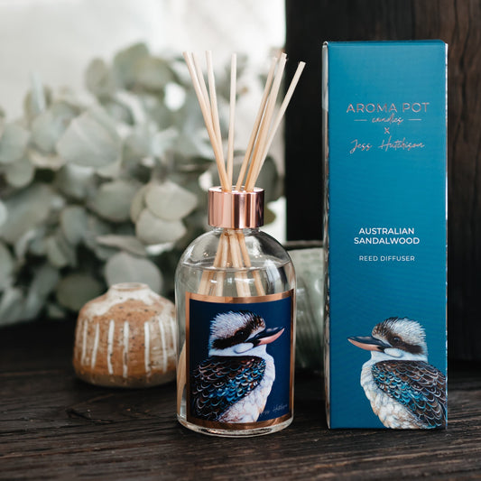 Australian artist reed diffuser | Australian Sandalwood | Kookaburra | 200ml