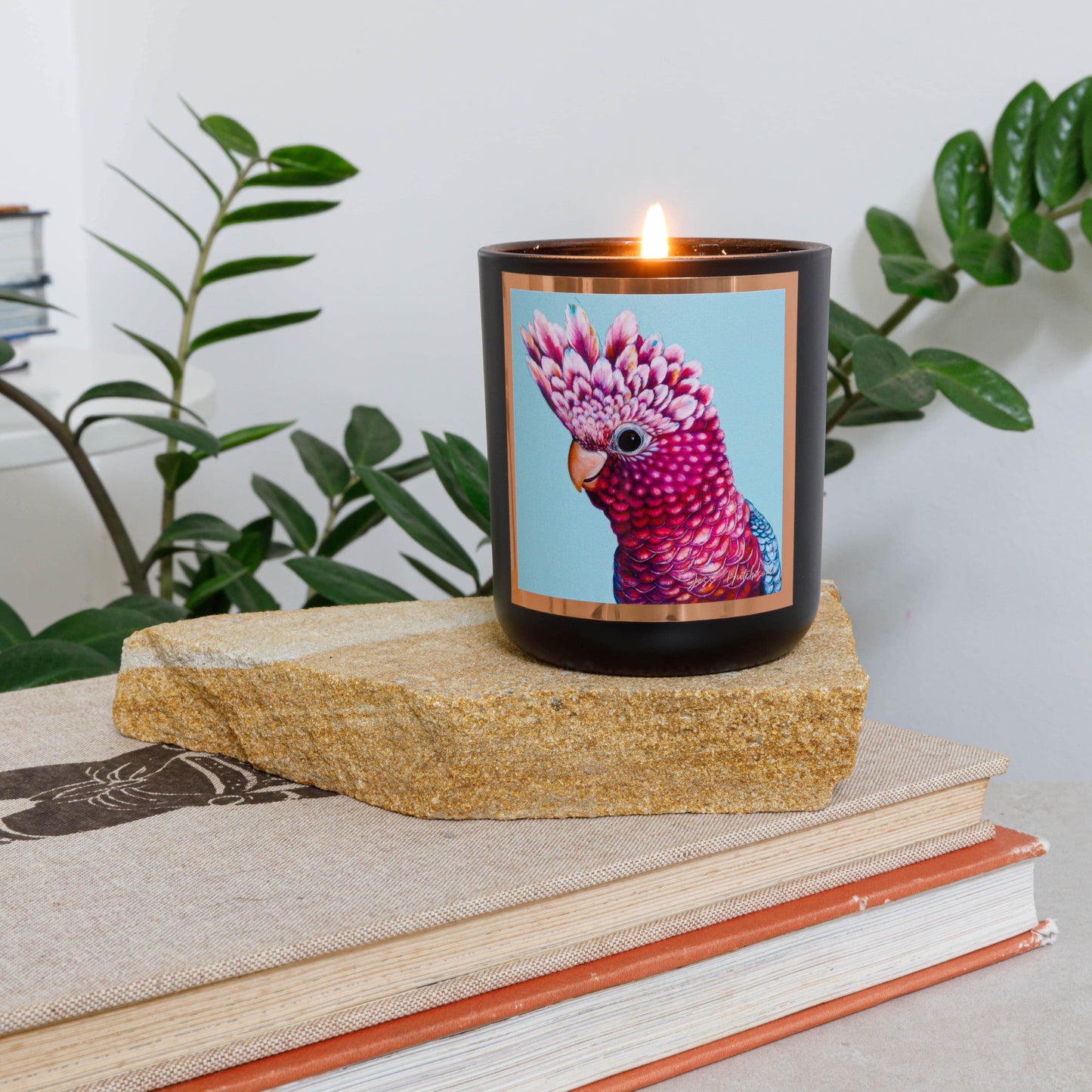 Australian artist soy candle | desert lime | galah | 50+hrs