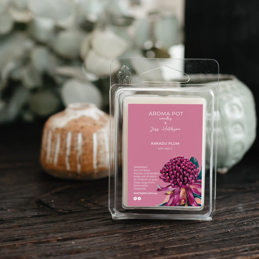 Australian artist soy melt | Kakadu plum | waratah
