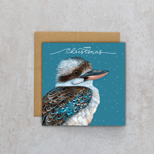Jess Hutchison Christmas card | Kookaburra | Merry Christmas