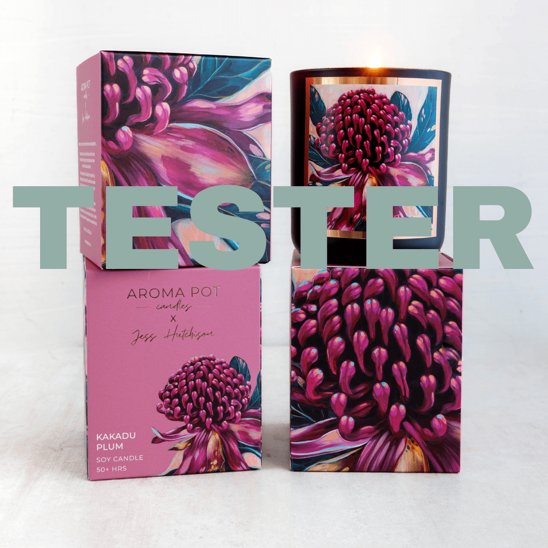 wsp TESTER Australian artist soy candle | Kakadu plum | 50+hrs