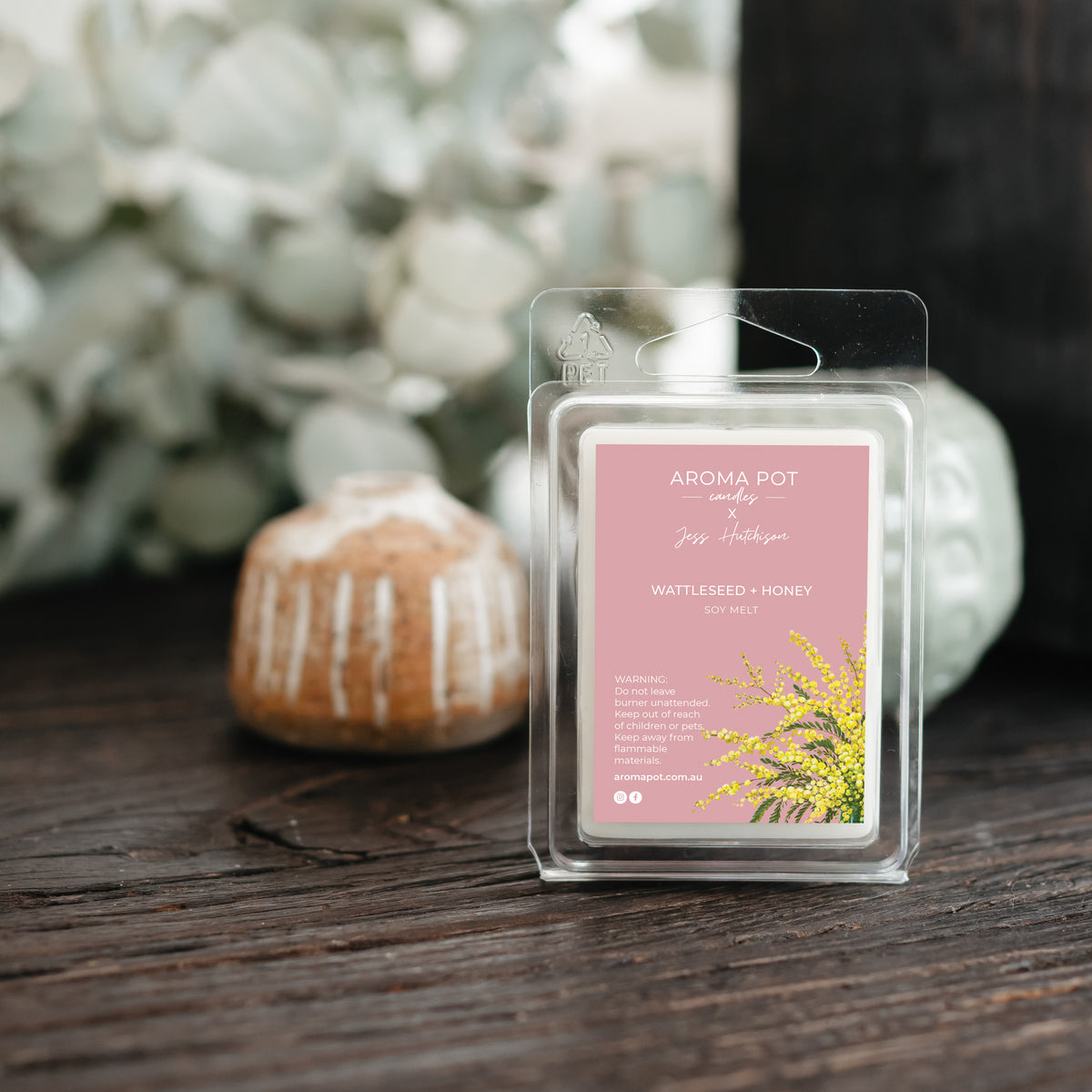 Australian artist soy melt | Wattleseed + Honey | WATTLE