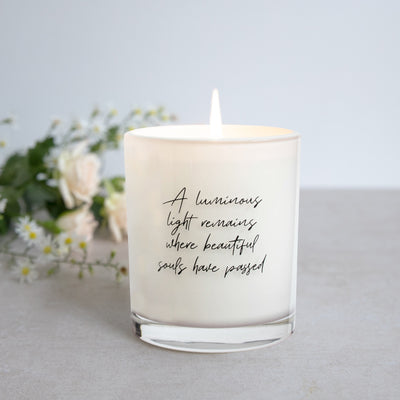 sympathy memorial candles scented soy wax Australian made aroma pot