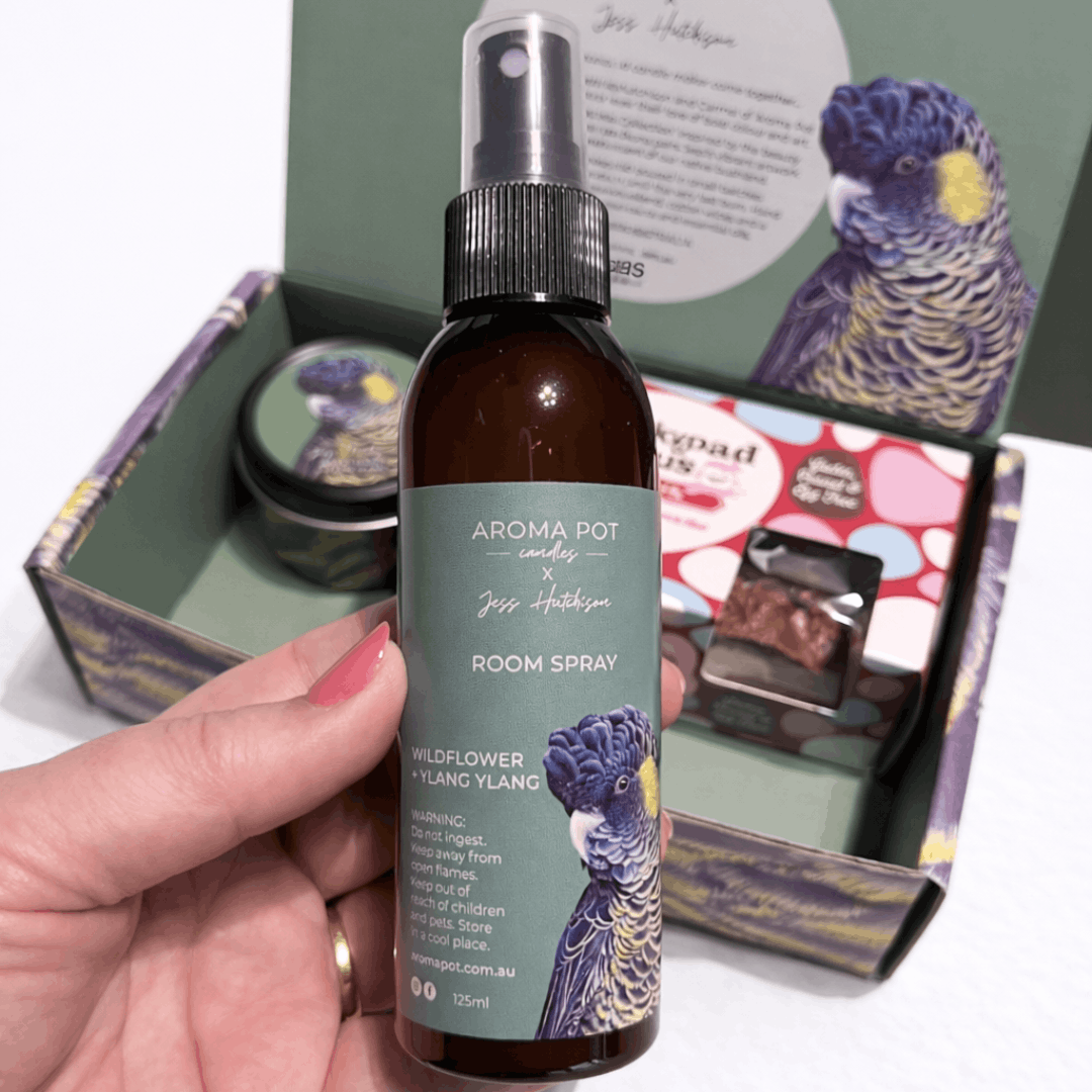Australian COCKATOO candle gift pack | Wildflower + Ylang Ylang