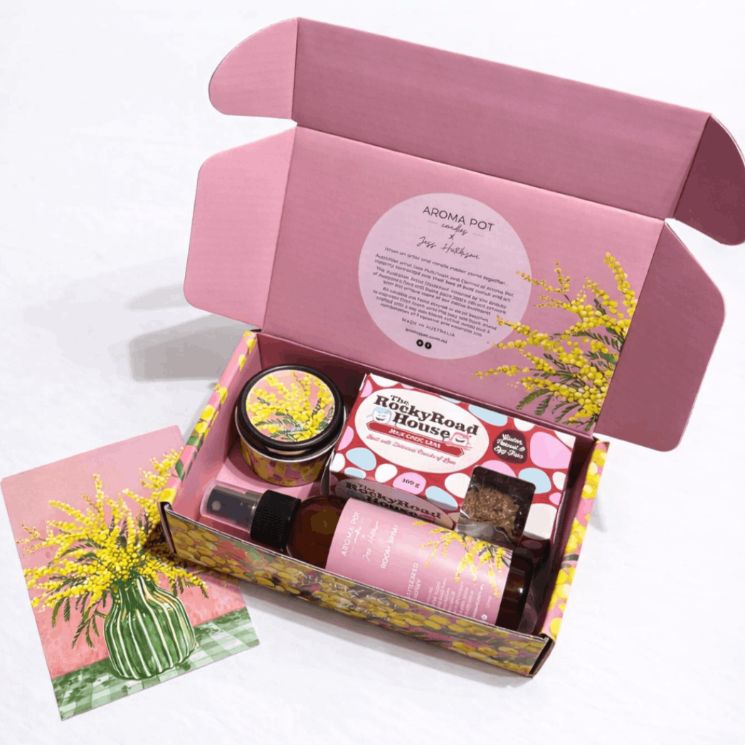 Australian WATTLE candle gift pack | Wattleseed + Honey