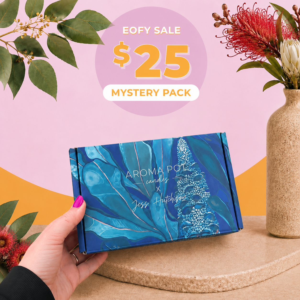 EOFY SALE - $25 Australian candle gift pack | Candle Tin, Room Spray + Rocky Road