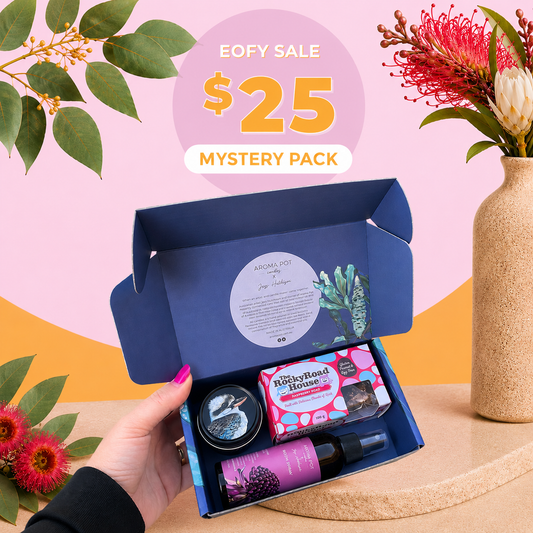 EOFY SALE - $25 Australian candle gift pack | Candle Tin, Room Spray + Rocky Road