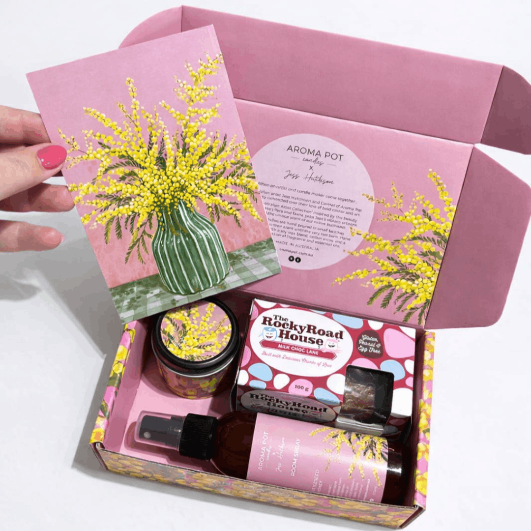 Australian WATTLE candle gift pack | Wattleseed + Honey