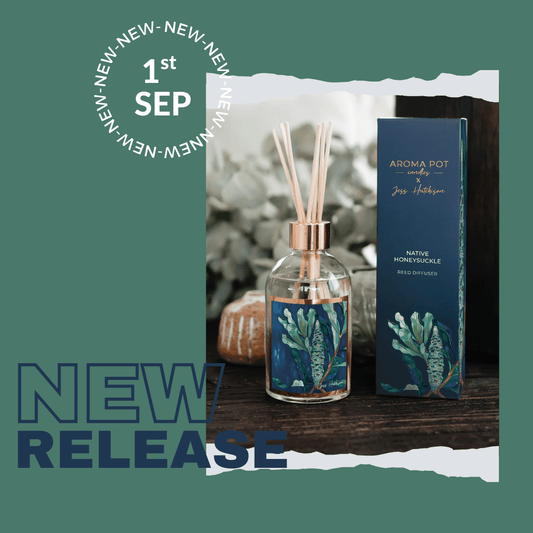 Australian artist reed diffuser | Native Honeysuckle | Banksia | 200ml