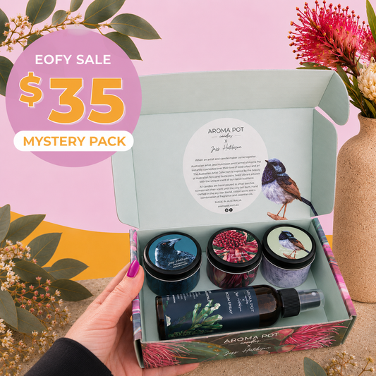EOFY SALE - $35 Australian candle gift pack | 3 x Candle Tins + Room Spray