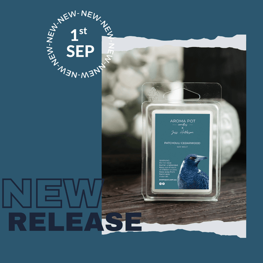 Australian artist soy melt | Patchouli Cedarwood | magpie
