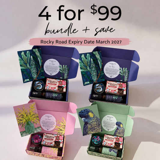 BUNDLE + SAVE - 4 x Australian artist candle + spray gift packs for $99 - over $120 value