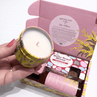 Australian WATTLE candle gift pack | Wattleseed + Honey