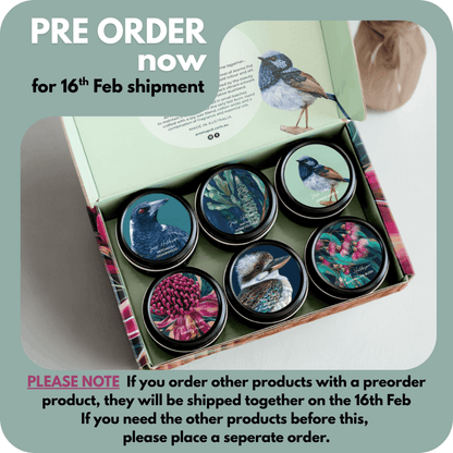 Australian candle sample pack | artist mini tins | 90+hrs