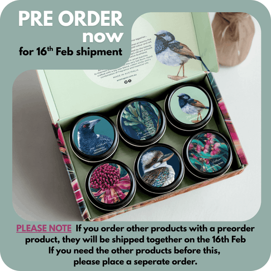 Australian candle sample pack | artist mini tins | 90+hrs