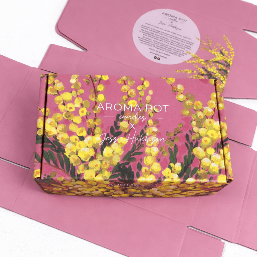 Australian WATTLE candle gift pack | Wattleseed + Honey