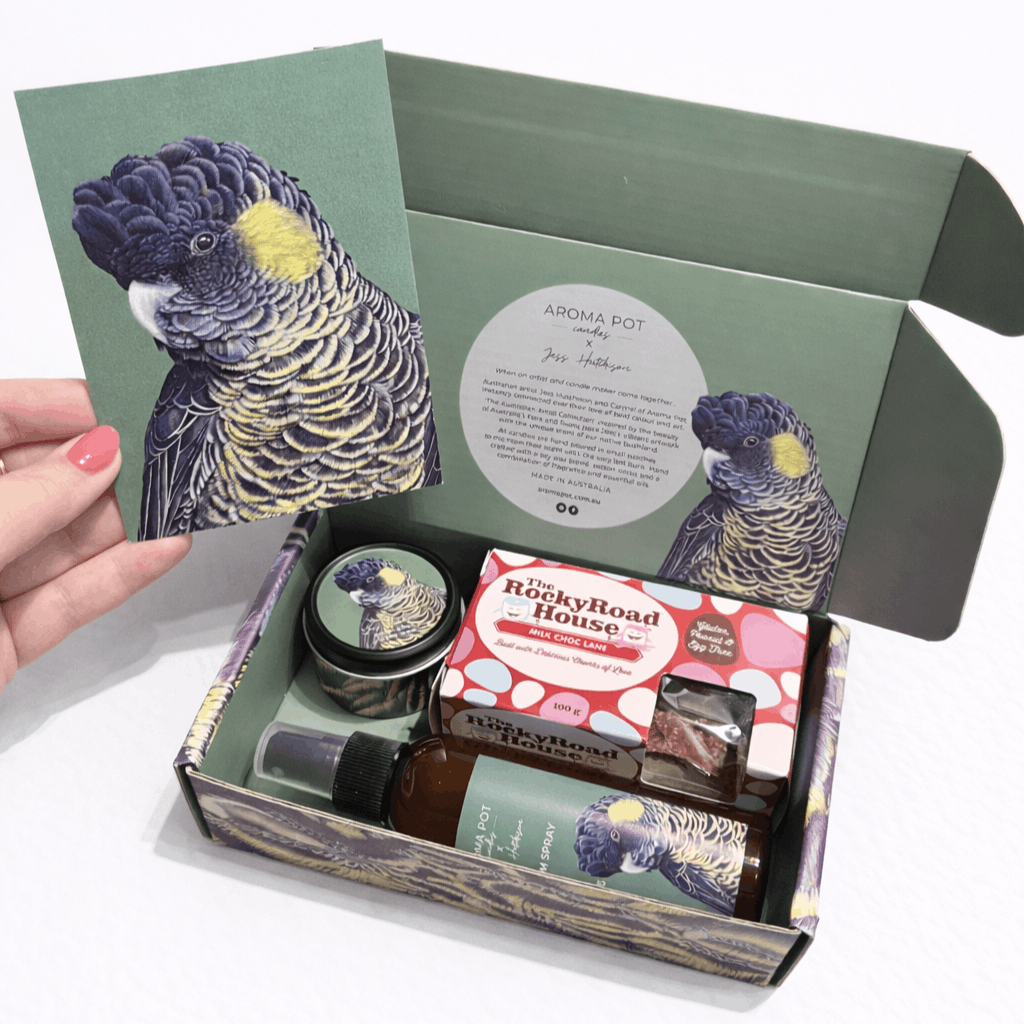 Australian COCKATOO candle gift pack | Wildflower + Ylang Ylang