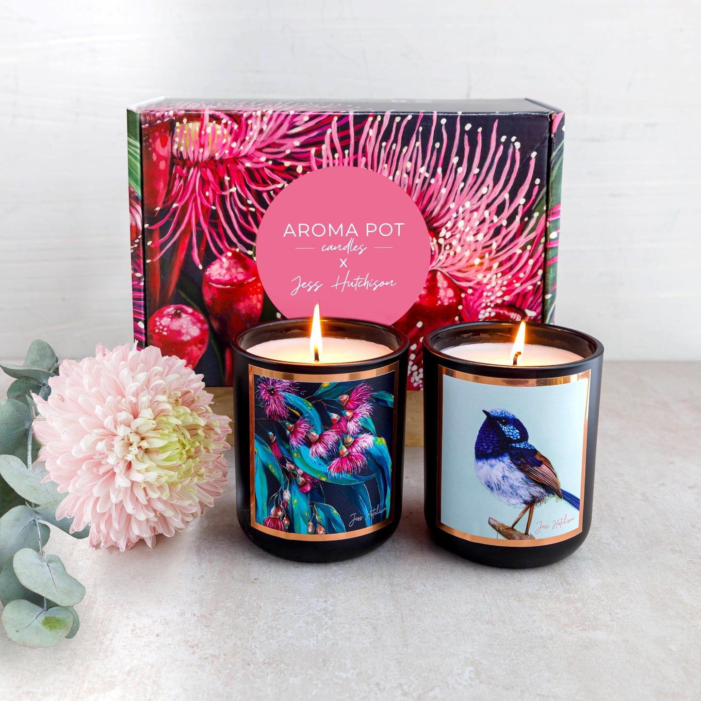 Australian artist bundle - 2 x artist candles of your choice