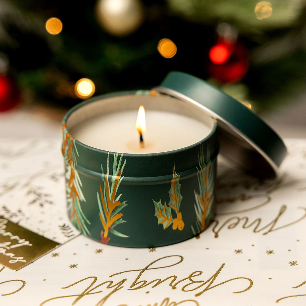 Limited Release Christmas Candle Tin | Cinnamon Vanilla | 25+ hrs