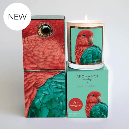 Australian artist soy candle | Native Honeysuckle | 50+hrs