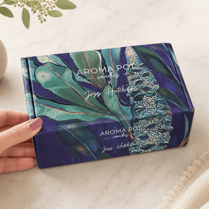 Australian artist candle +spray gift pack | BANKSIA
