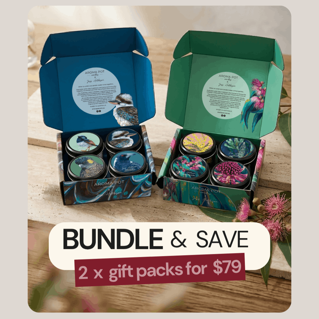 BUNDLE + SAVE - 2 x Australian candle gift packs | Birds + Natives | 120+hrs