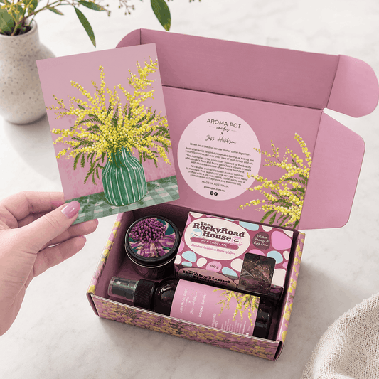 Australian artist candle + spray gift pack | WATTLE
