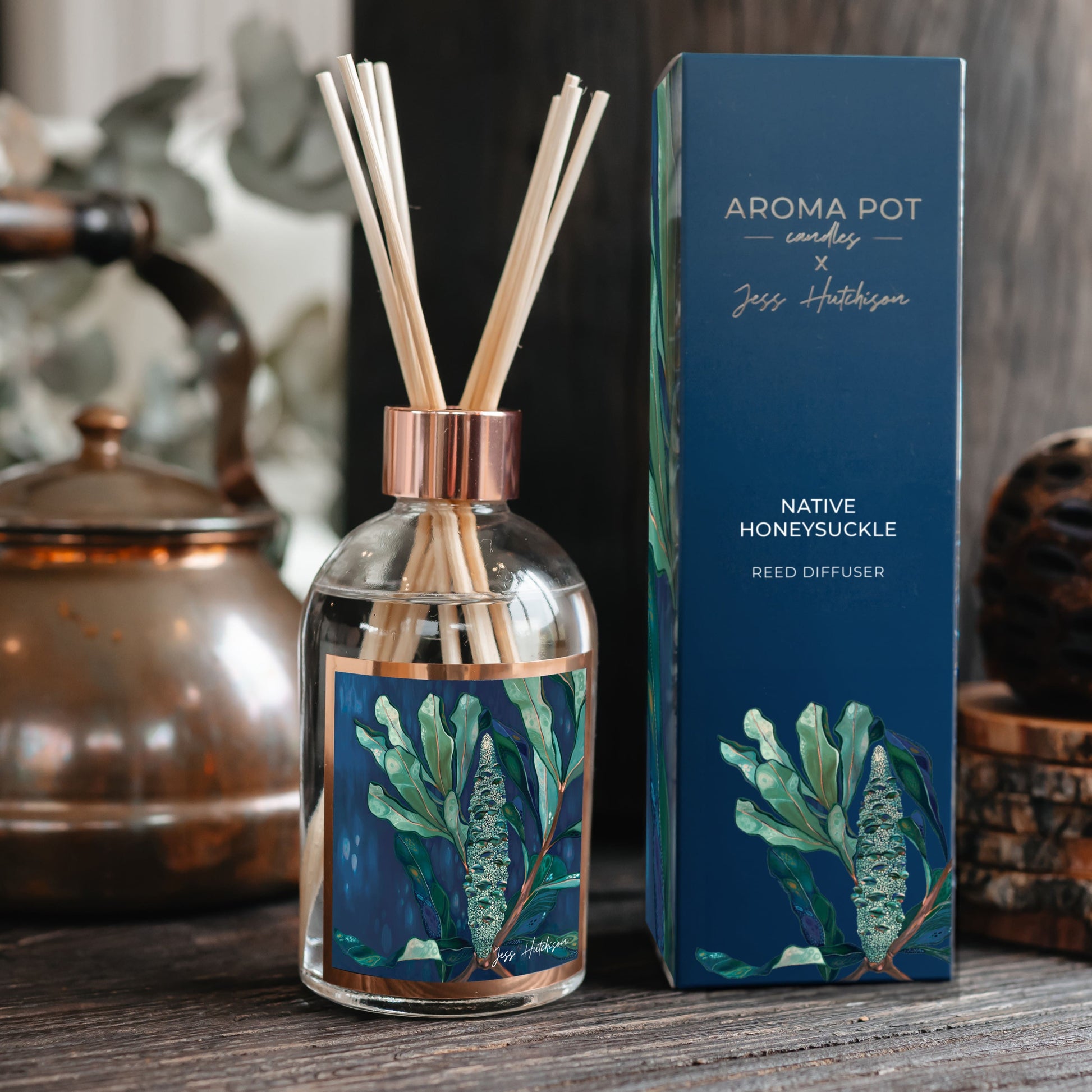 Australian artist reed diffuser | Native Honeysuckle | Banksia | 200ml