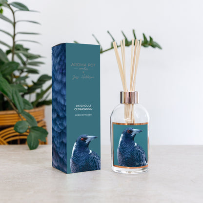 Australian artist reed diffuser | Patchouli Cedarwood | Magpie | 200ml