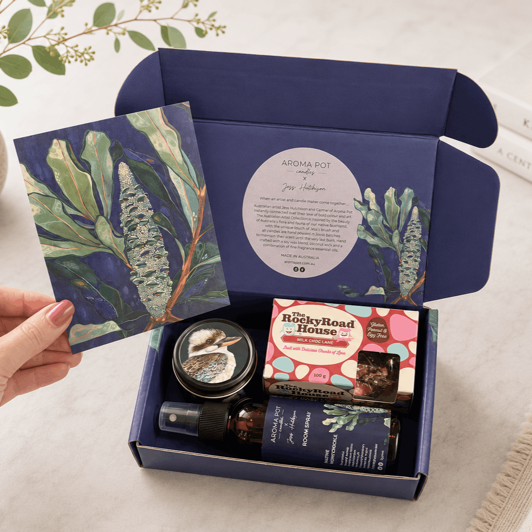 Australian artist candle gift set | BANKSIA