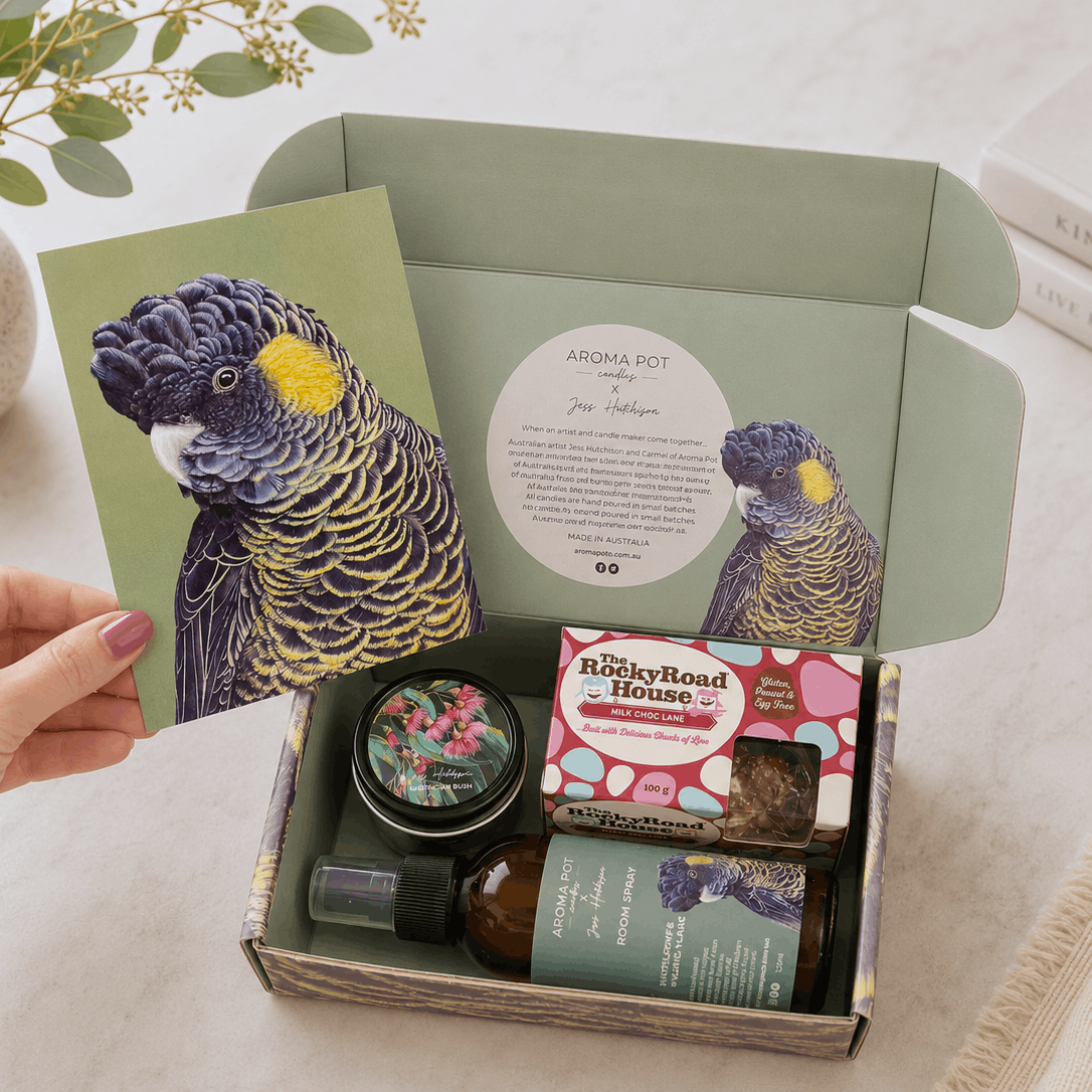 Australian artist candle gift set | COCKATOO