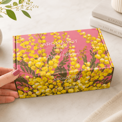 Australian artist candle gift set | WATTLE