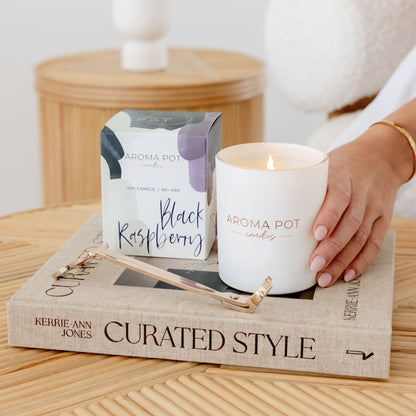 Aroma Pot Classic Candle | Black Raspberry | 50+hrs