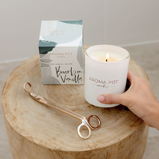 Aroma Pot Classic Candle | Bourbon Vanilla | 50+hrs