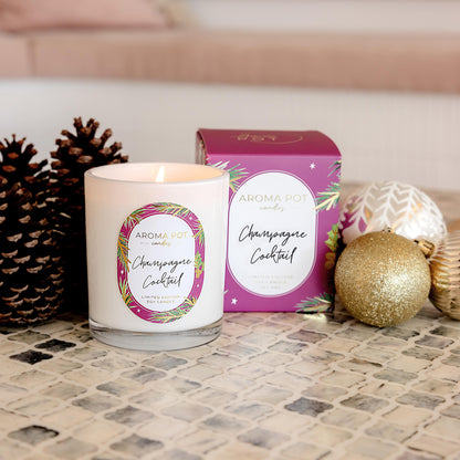 Christmas candle | Champagne Cocktail | 50+hrs