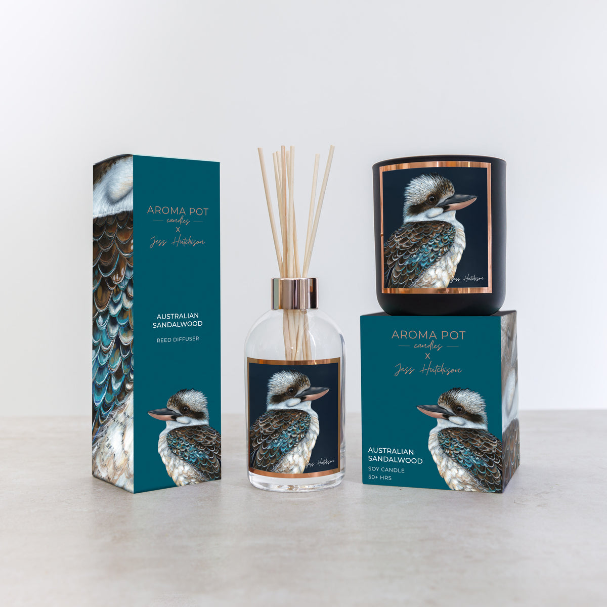 Australian artist reed diffuser | Australian Sandalwood – Aroma Pot Candles