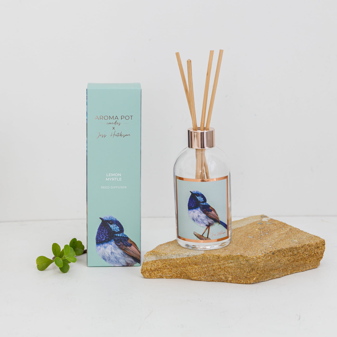 Australian artist reed diffuser | lemon myrtle | 200ml | Aroma Pot Candles