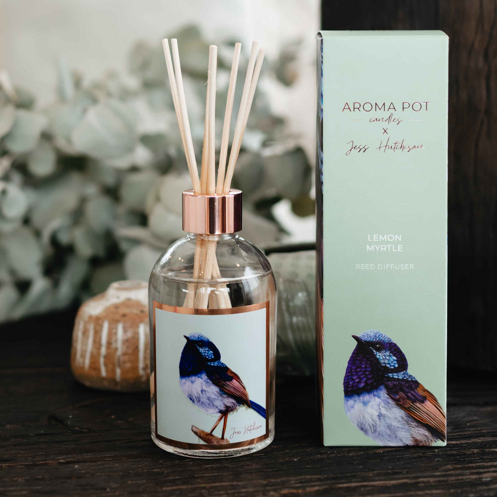 Australian artist reed diffuser | lemon myrtle – Aroma Pot Candles