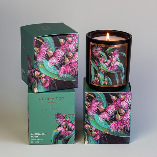 Australian artist soy candle | Australian bush | Gumnut blossom | 50+hrs