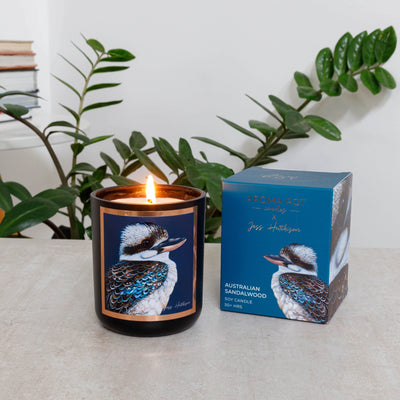 Australian artist KOOKABURRA cup and candle gift pack - choose your own candle