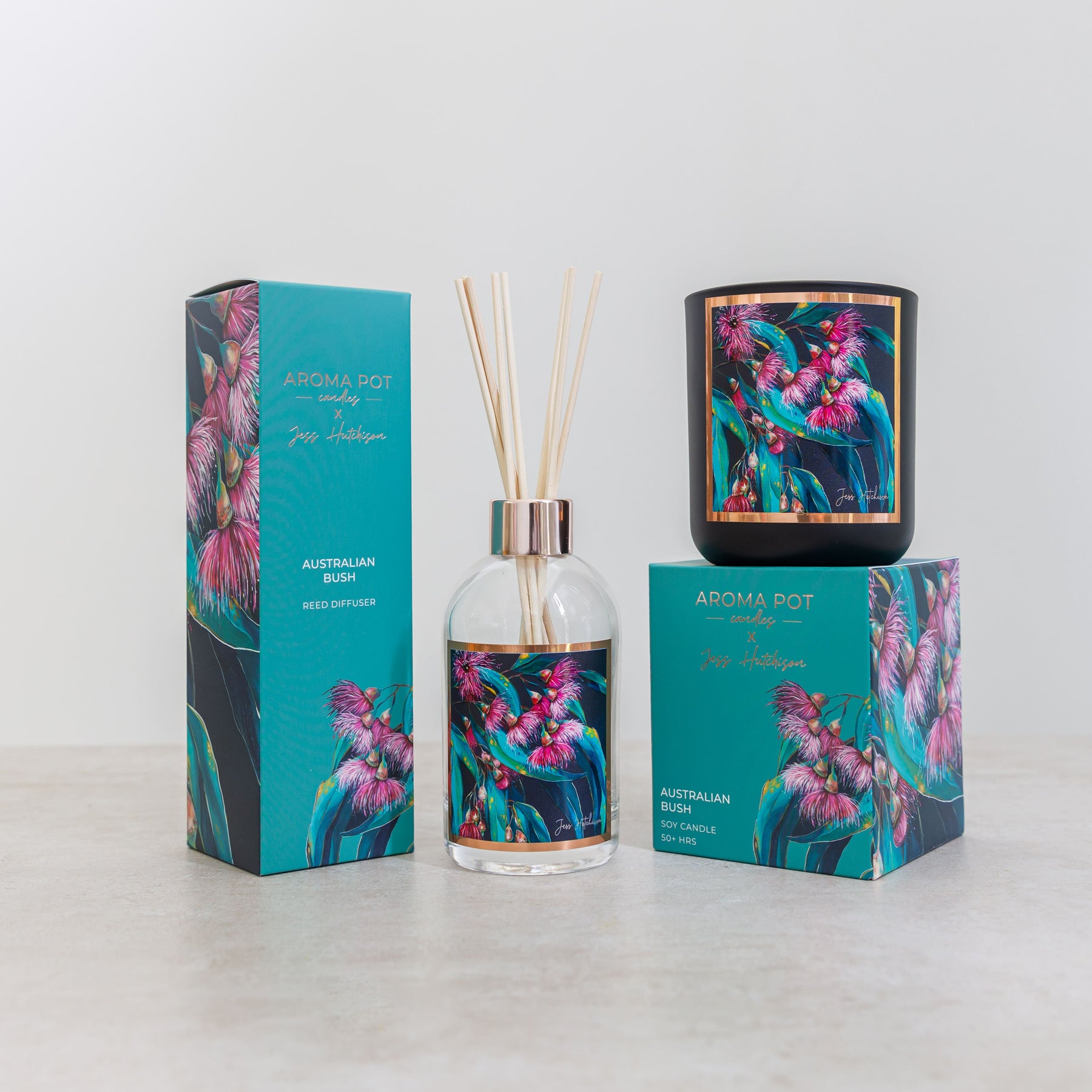 Australian Bush Reed Australian artist reed diffuser | Australian Bush | 200ml | Aroma Pot ...
