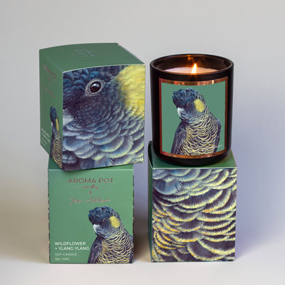 Australian artist soy candle | Wildflower + Ylang Ylang | 50+hrs