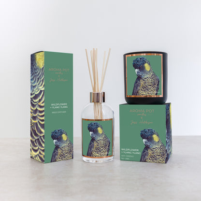 Australian artist soy candle | Wildflower + Ylang Ylang | 50+hrs