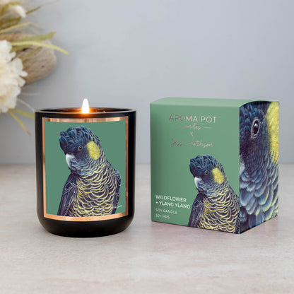 Australian artist soy candle | Wildflower + Ylang Ylang | 50+hrs
