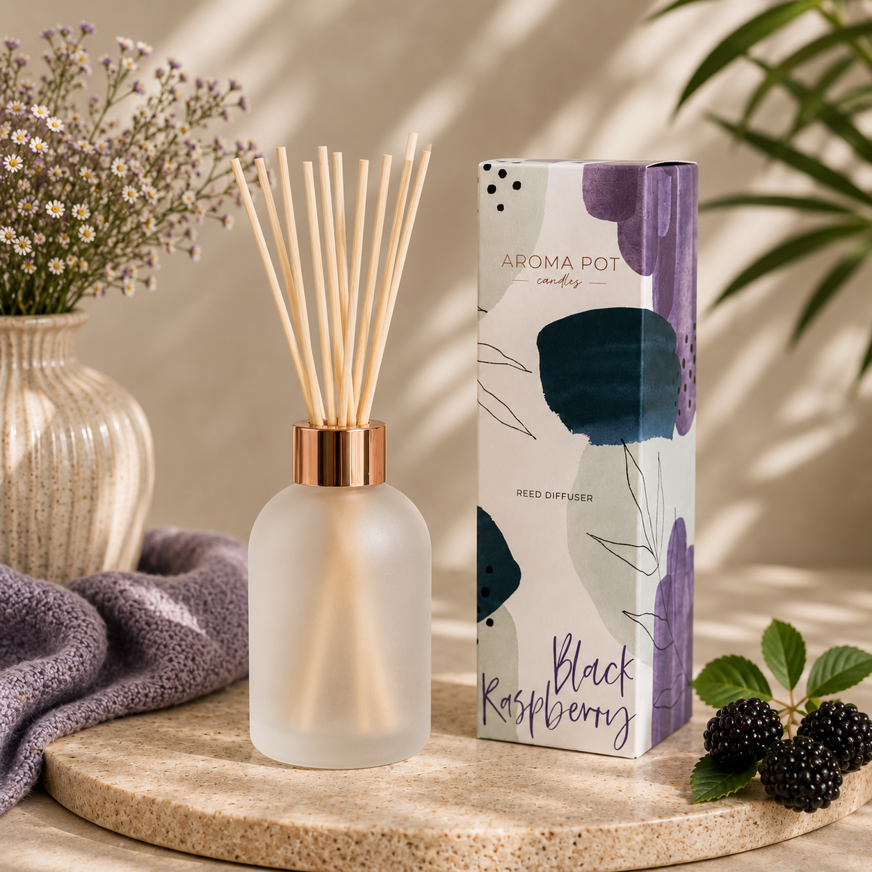 EOFY SALE - Aroma Pot Classic Diffuser | Black Raspberry | 200ml