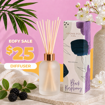 EOFY SALE - Aroma Pot Classic Diffuser | Black Raspberry | 200ml