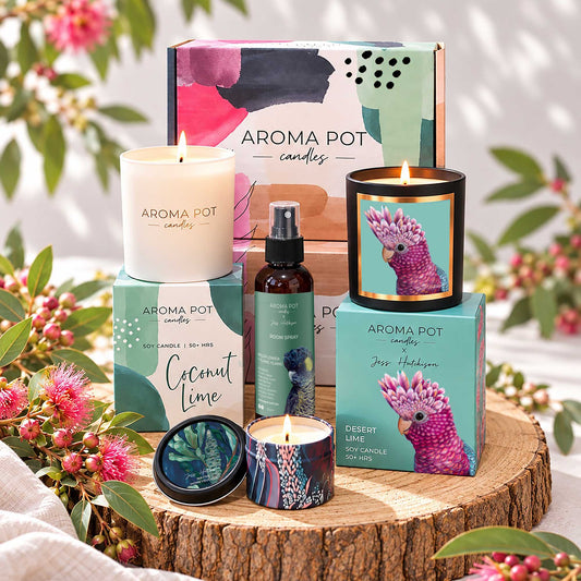 $89 Australian Artist Candle Gift Box | Fresh + Fruity | Over $120 Value