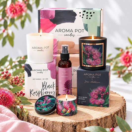 $89 Australian Artist Candle Gift Box | Sweet + Floral | Over $120 Value